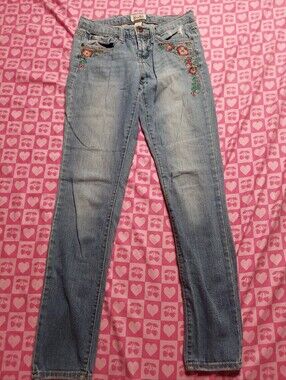 Y2K Floral Mudd Blue Jean's